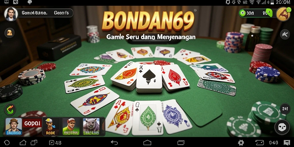 Screenshot utama BONDAN69 menampilkan momen seru dalam permainan Gaple.
