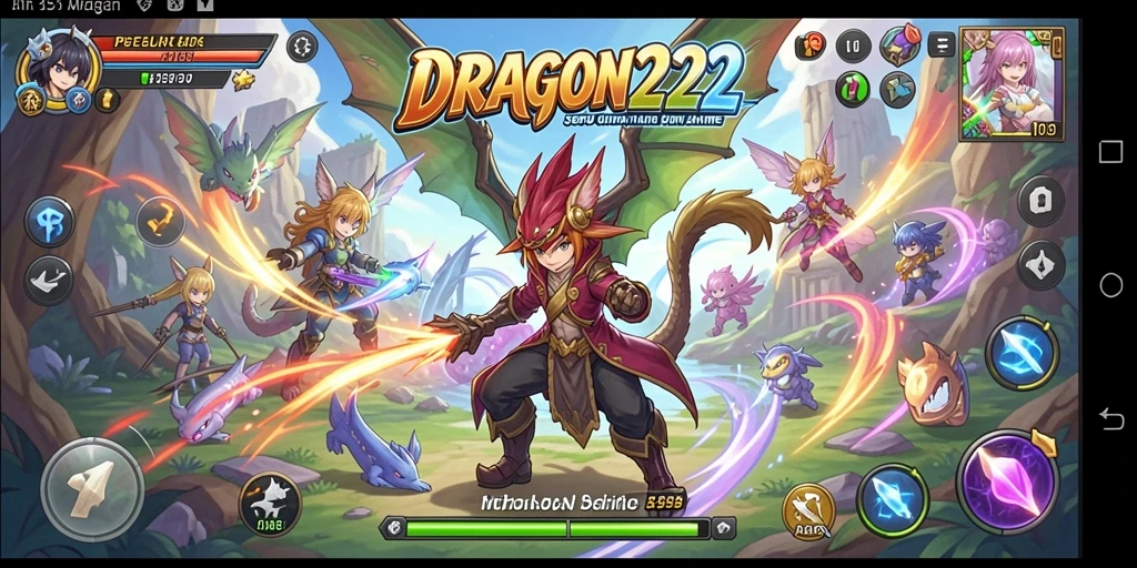 Screenshot gameplay DRAGON222 menampilkan aksi seru karakter Anime.