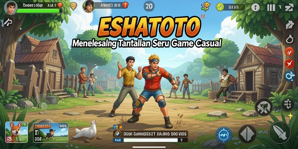 Tampilan gameplay ESHATOTO yang menegangkan dan menghibur.