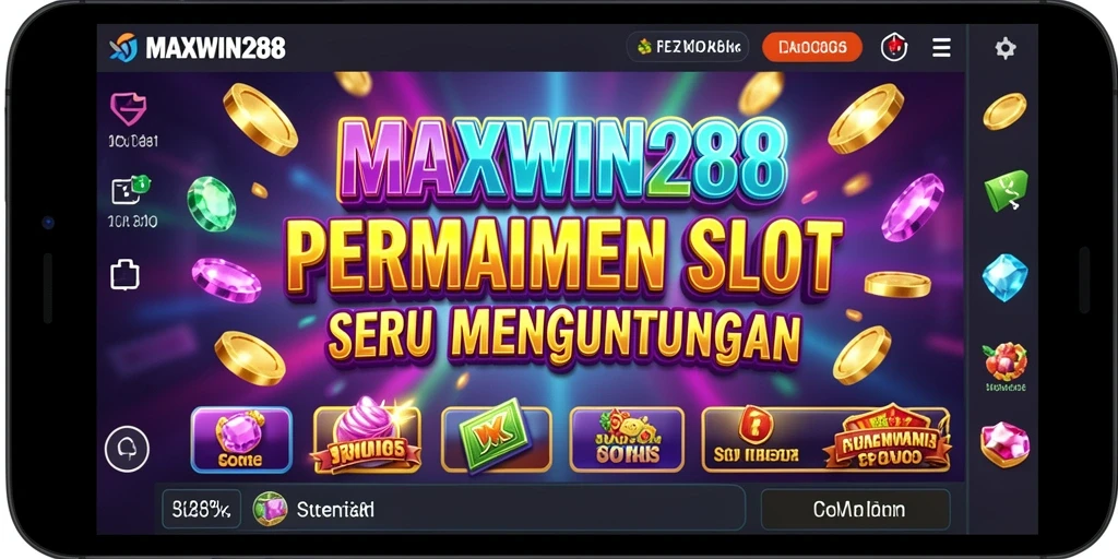 Tampilan gameplay MAXWIN288 yang menarik dan penuh warna.