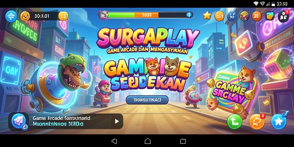 Screenshot game SURGAPLAY menampilkan aksi seru gameplay Arcade.