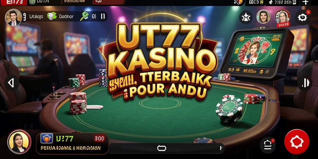 Tampilan gameplay Kasino yang seru di UT77.