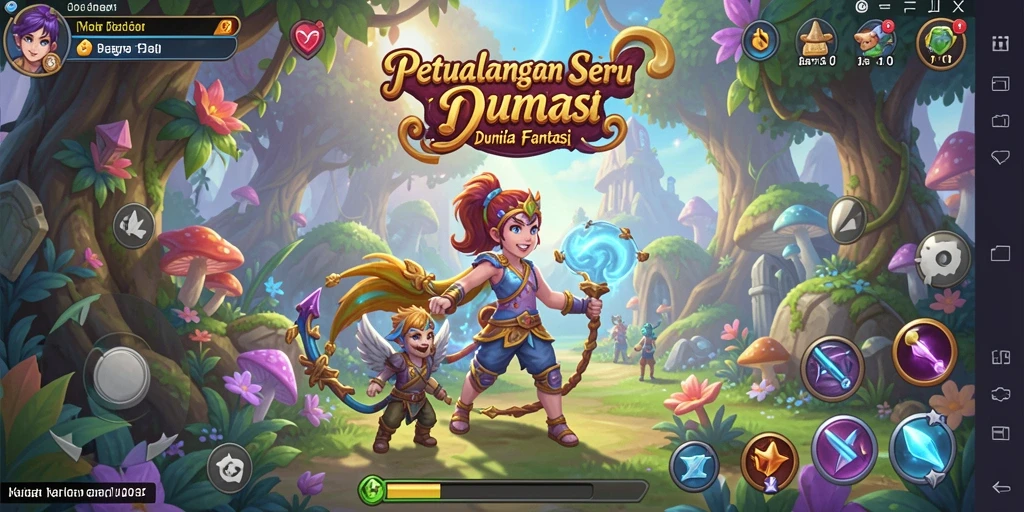Tampilan gameplay V07 yang menampilkan aksi petualangan mendebarkan.