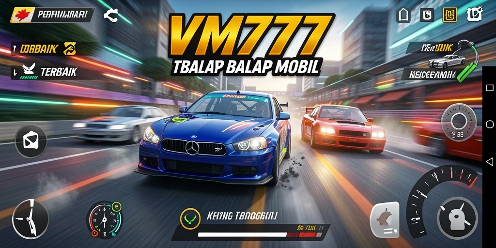 Gameplay balap yang intens dan seru di VM777.